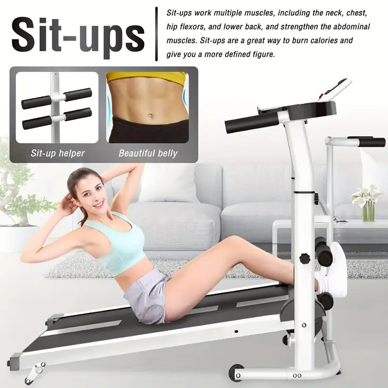 3-in-1 Foldable Treadmill – 300lb Capacity